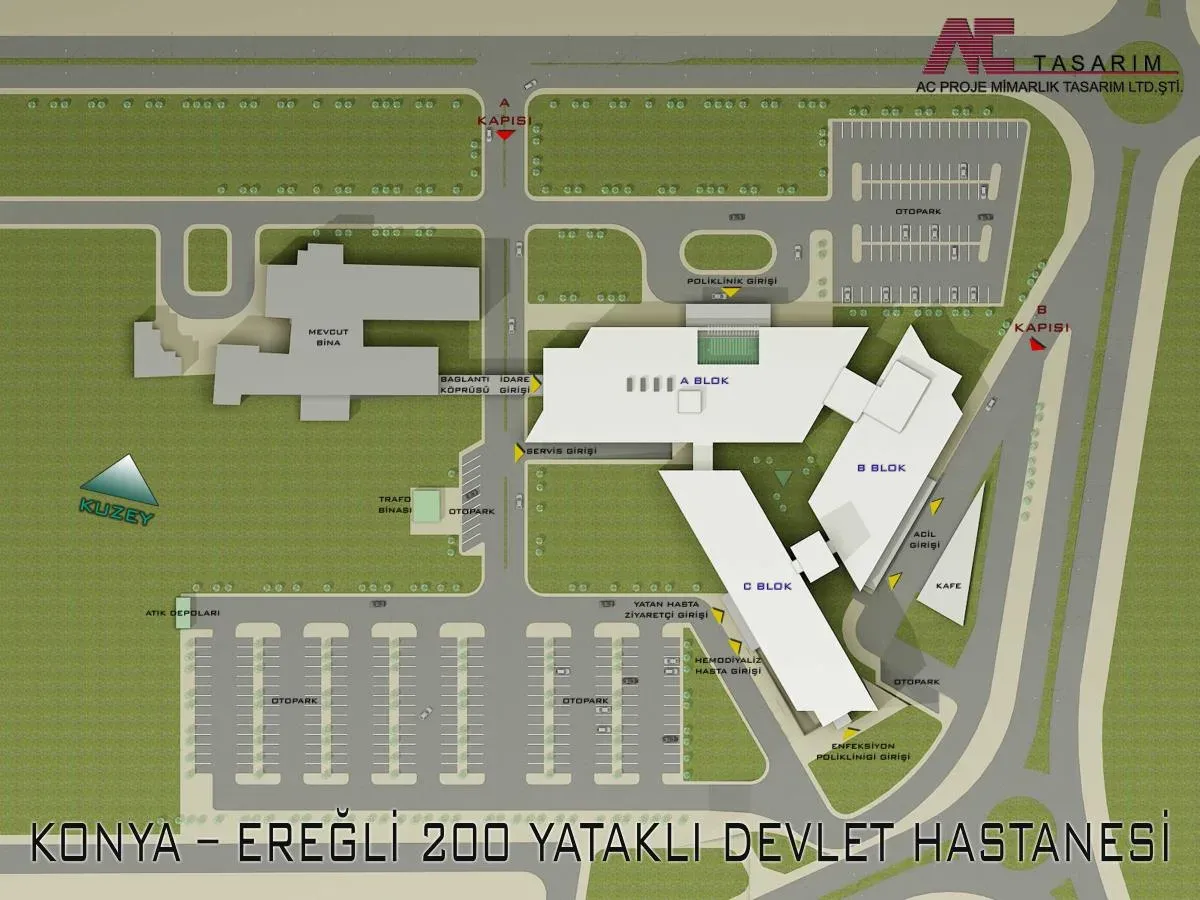 Ereğli 200 Yataklı Devlet Hastanesi (1. Kısım) İnşaatı